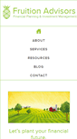 Mobile Screenshot of fruitionadvisors.com